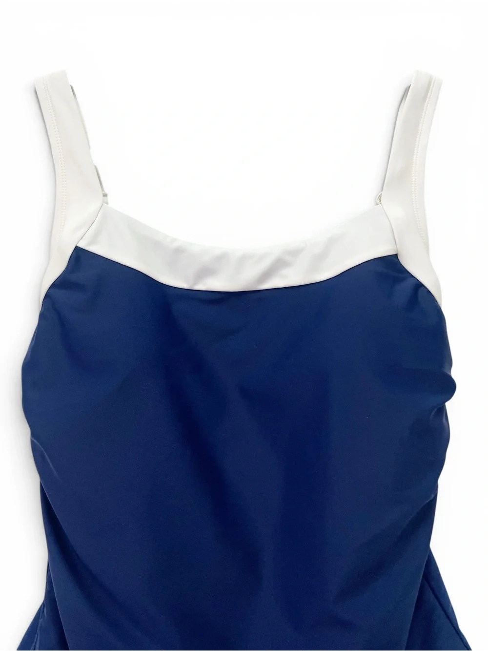 NWT Shade & Shore Navy Blue & White One Piece Swimsuit Size XL Americana July 4